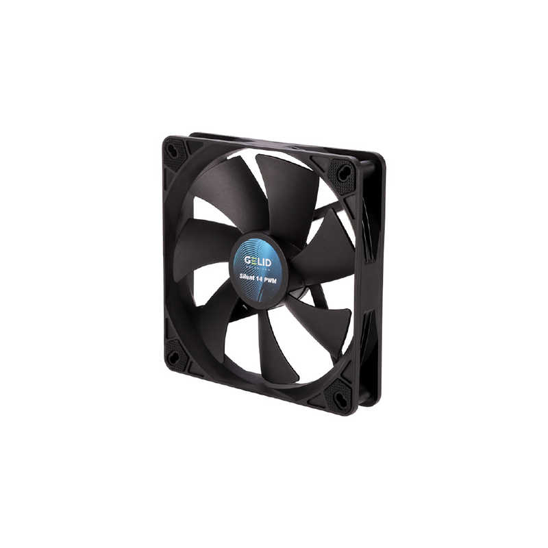 GELID｜ジェリド ケースファン 140mm /1500RPM SILENT14 PWM BLACK FN-PX14-16