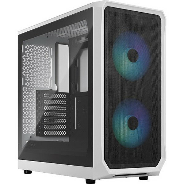 FRACTAL DESIGN フラクタルデザイン PCケース ATX /Micro /Mini-ITX Focus 2 RGB White TG Clear Tint ホワイト FD-C-FOC2A-04