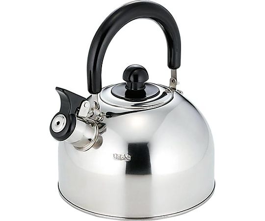 カクセー Kakusee 笛吹 ケトル やかん 満水2.2L ステンレス製 熱効率が高い 安定感 底広設計 洗いやすい 広口形状 IH対応 ニルワーカ NW-06 シルバー