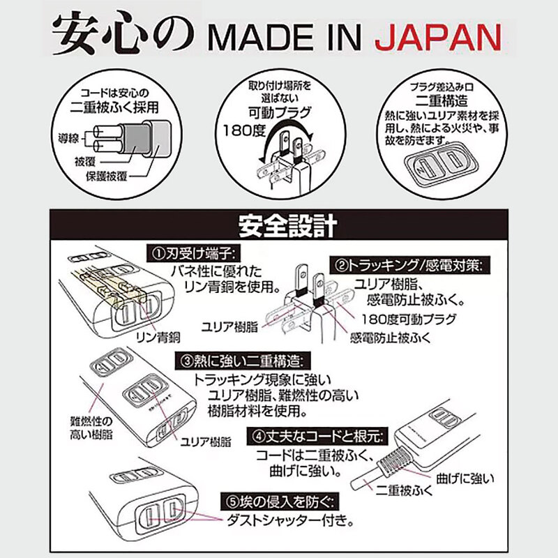 STAR LIGHT テーブルタップ The Try 4個口 3m SK-JP403W