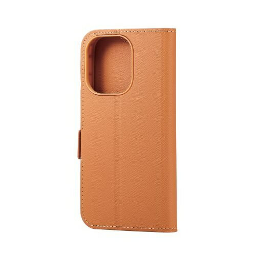 ELECOM iPhone 14 Pro用 リサイクルソフトレザーケース 手帳型 ブラウン PM-A22CREPLFYBR