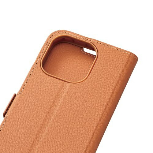 ELECOM iPhone 14 Pro用 リサイクルソフトレザーケース 手帳型 ブラウン PM-A22CREPLFYBR