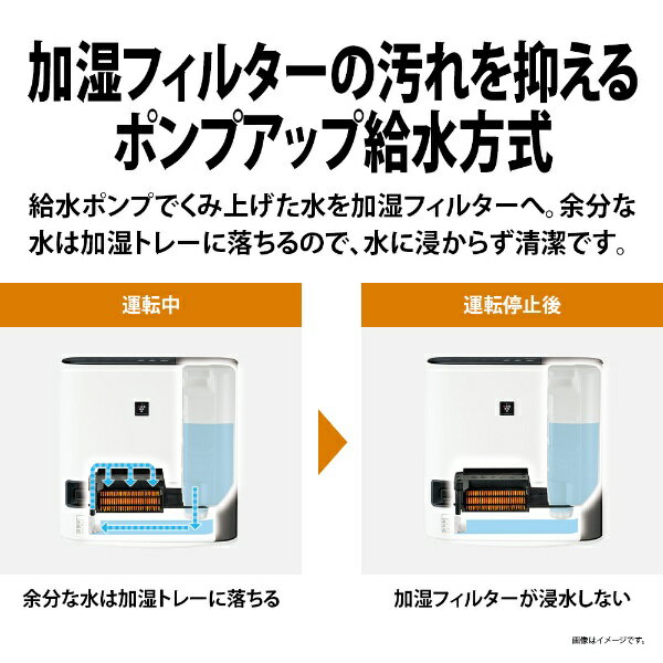 SHARP プラズマクラスター 加湿付電気ファンヒーター HX-RK12-W