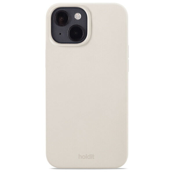 HOLDIT｜ホールディット iPhone 14 6.1inch 2眼 シリコーンケース L Beige HOLDIT ライトベージュ 15496