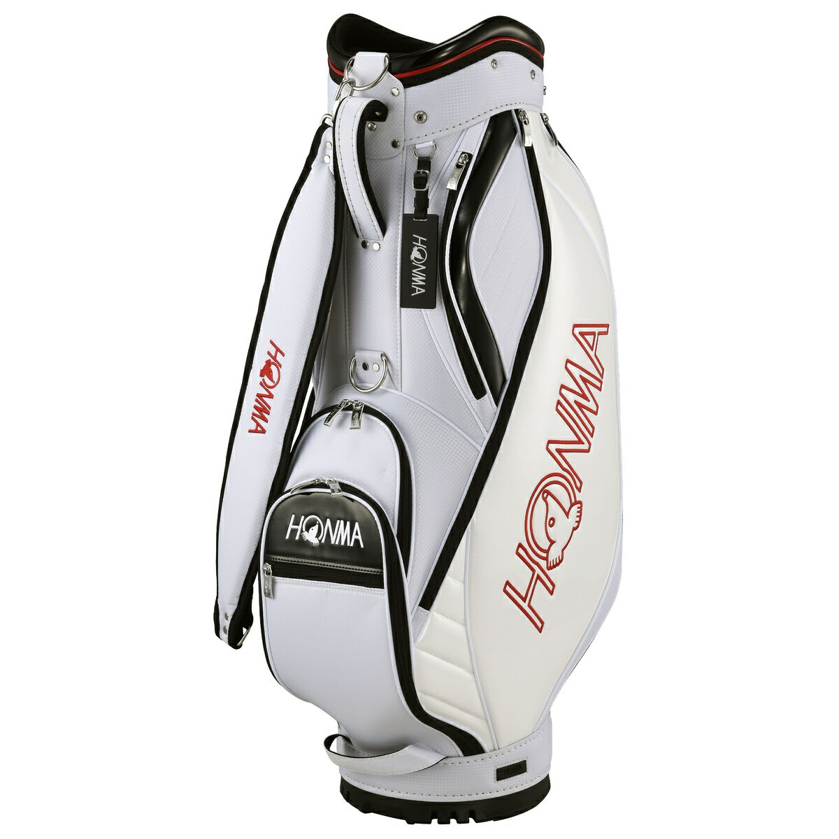 BRIDGESTONE ゴルフバッグ ホワイト/レッド BRIDGESTONE GOLF キャディバッグ（色：オレンジ系）｜ゴルフ用バッグ