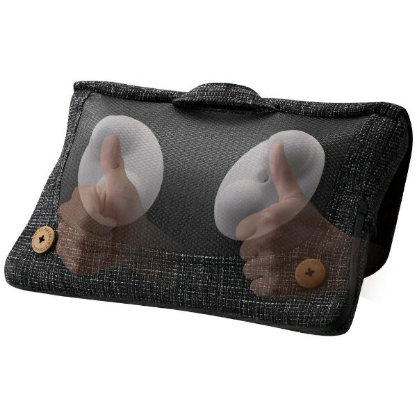 Lourdes マッサージクッションミニ ブラック AX-HCL318BK