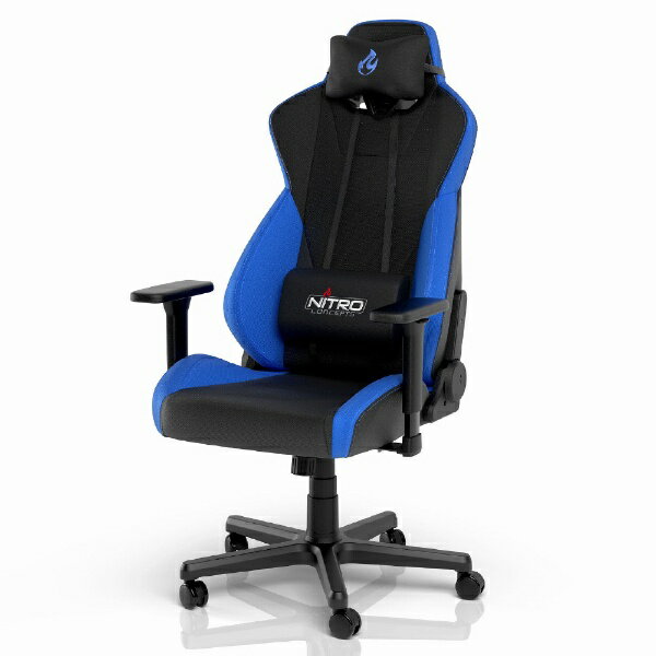 Nitro Concepts｜ナイトロ・コンセプツ ゲーミングチェア W670xD556xH1225～1320mm S300 PRO ブルー NC-S300PRO-BB