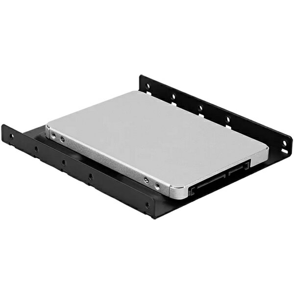 オウルテック OWL-BRKT24-BK 2.5インチHDD/ SSDを3.5インチベイで利用可能 SSD to 3.5インチ変換ブラケット ブラック 製品サイズ約102 W ×114 D ×11.2 H mm