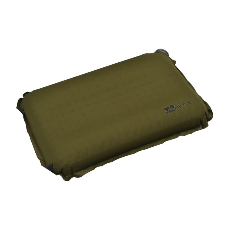 WAQ リラクシング キャンプ ピロー RELAXING PILLOW 縦約31cm x 横約47cm x 厚さ約7cm/オリーブ