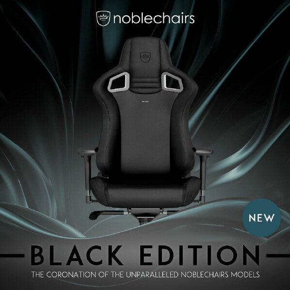 noblechairs ゲーミングチェア EPIC - BLACK EDITION エピック ブラックエディション マットブラック NBL-PU-BLA-005-ED