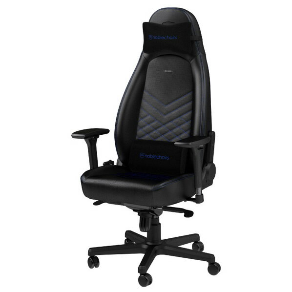 noblechairs ゲーミングチェア ICON アイコン ブラック/ブルー NBL-ICN-PU-BBL-SGL-ED