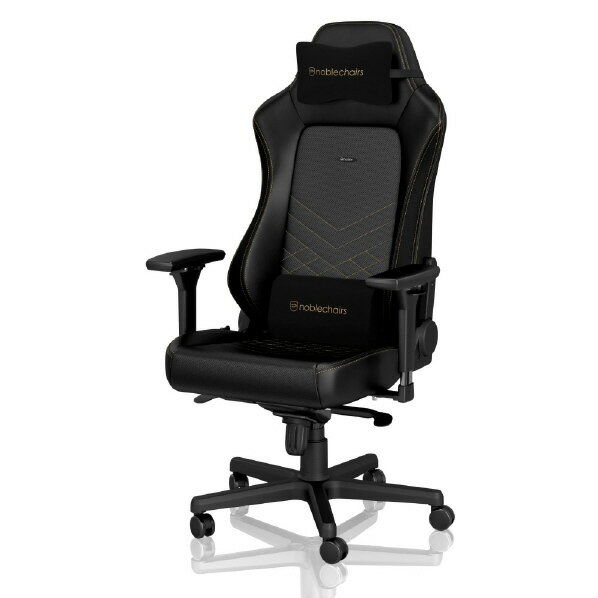 noblechairs ゲーミングチェア HERO ヒーロー ブラック/ゴールド NBL-HRO-PU-GOL-SGL-ED