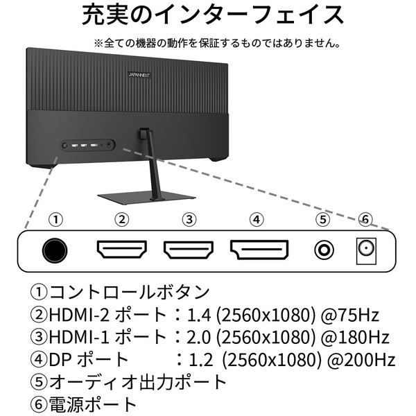 JAPANNEXT 23.3インチ ゲーミングモニター JN-VG233WFHD200