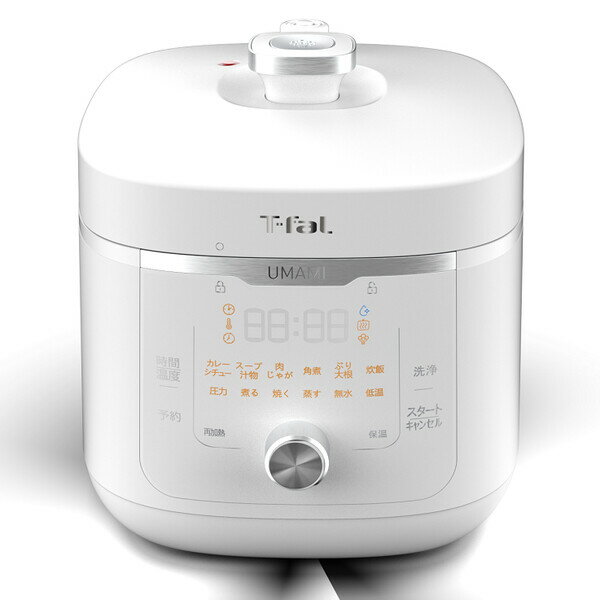 T-fal ラクラクッカープラス　コンパクト電気圧力鍋　ホワイト　CY352 Amazon.co.jp: ティファール 電気圧力鍋 無水調理 3L 2～4人用 1