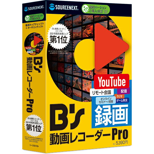 SOURCENEXT B'S 動画レコーダー Pro