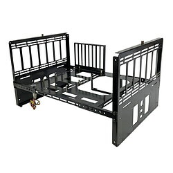 長尾製作所 PCケース 3wayオープンフレーム スタック式 ATX /Micro /Extended /Mini-ITX /Mini-DTX ブラック N-FRAME-STACK