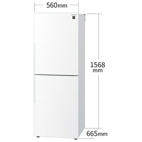 SHARP プラズマクラスター冷蔵庫 SJ-PD28J-W