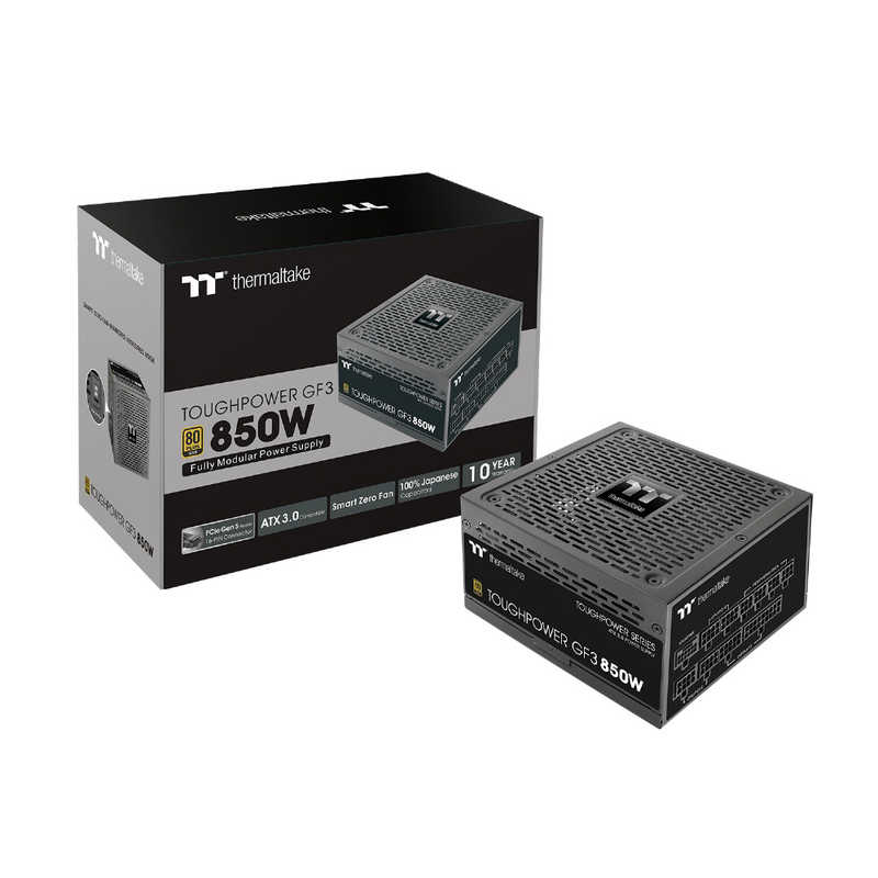 Thermaltake｜サーマルテイク ATX電源ユニット 850W 80PLUS GOLD認定取得 PS-TPD-0850FNFAGJ-4