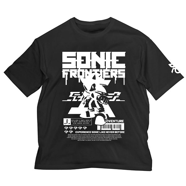 ソニックフロンティア ビッグシルエットTシャツ/BLACK-L コスパ