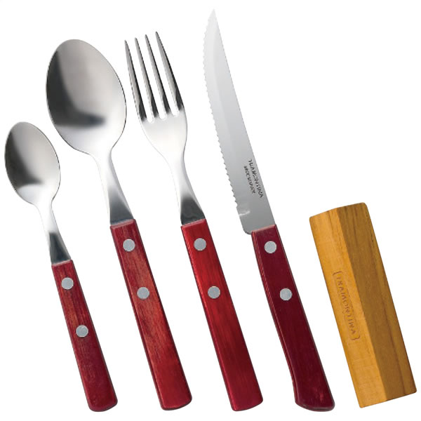 トラモンティーナ ポリウッド カトラリーセット レッド