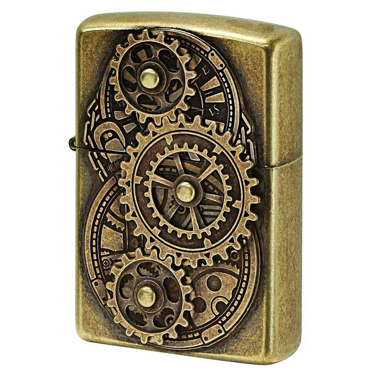 楽天市場】元林 ジッポー Zippo レトロ ブラスバレル GEAR METAL ZG-BB