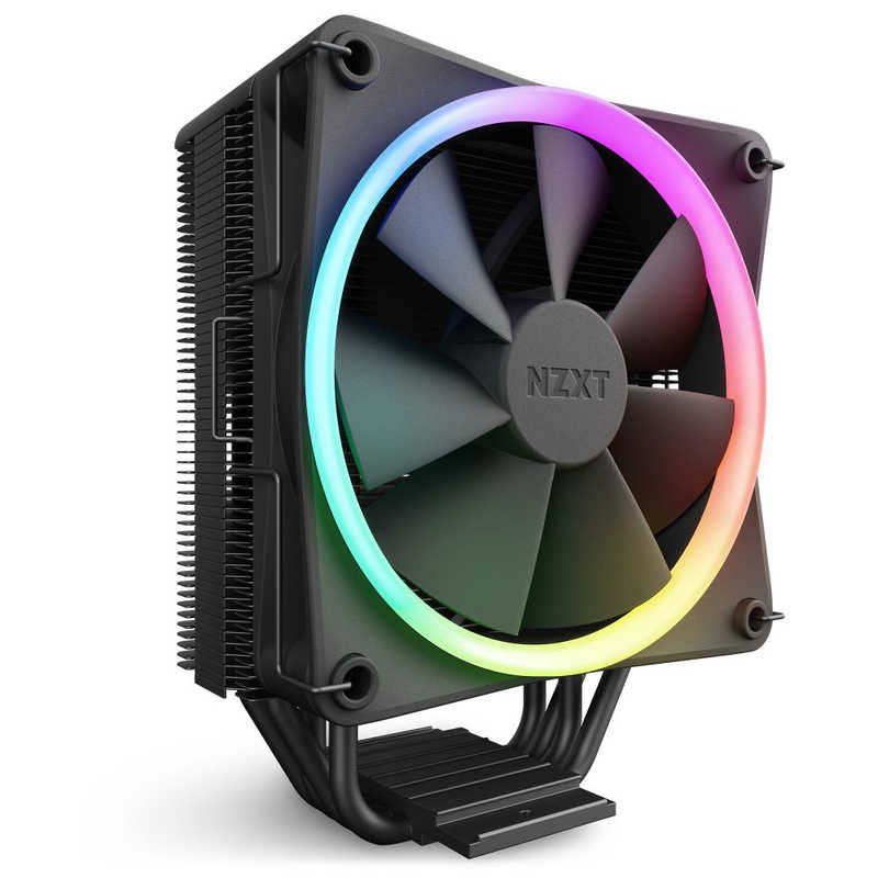 NZXT｜エヌゼットエックスティー CPUクーラー 120mmファン LGA1700/115x/1200・AM4/AM5 T120 RGB ブラック RC-TR120-B1
