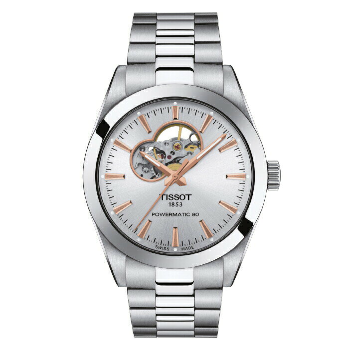 ティソ TISSOT ジェントルマン パワーマティック80 オープンハート T127.407.11.031.01 腕時計 メンズ GENTLEMAN POWERMATIC 80 OPEN HEART 自動巻き