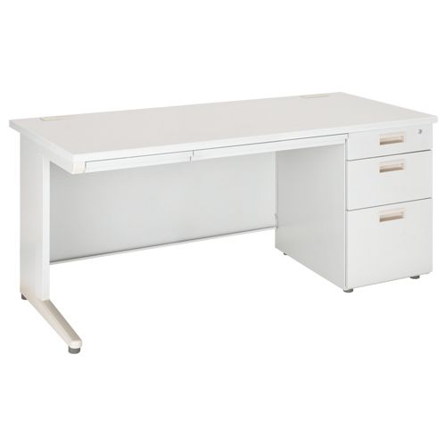 カグクロ｜KAGUKURO 事務用片袖机 W1400×D700×H700mm ニューグレー