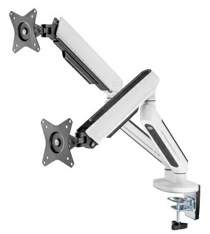 STARPLATINUM TVSOFGA222UW 快適ワークのモニターアーム GA222 ライトアップ ホワイト | オフィス オフィス家具