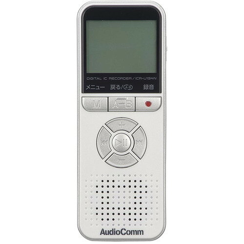 オーム電機 AudioComm デジタルICレコーダー ICR-U134N