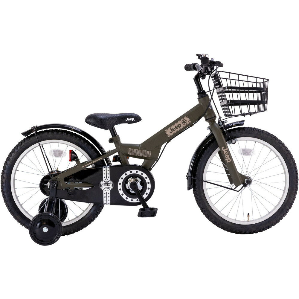 ジープ｜Jeep 18型 子供用自転車 JE-18G オリーブ/シングルシフト 23JE-18G2023年モデル