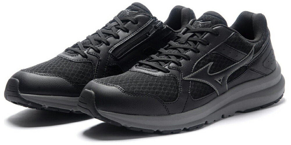 B1GE220109265 ミズノ ウォーキングシューズ ブラック・サイズ：26.5cm mizuno ウエーブフリーライドSW ユニセックス