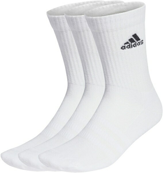 ADIDAS アディダス 31_SPWクッション3Pクルーソックス EBB96 色 : WHT/BLK サイズ : S