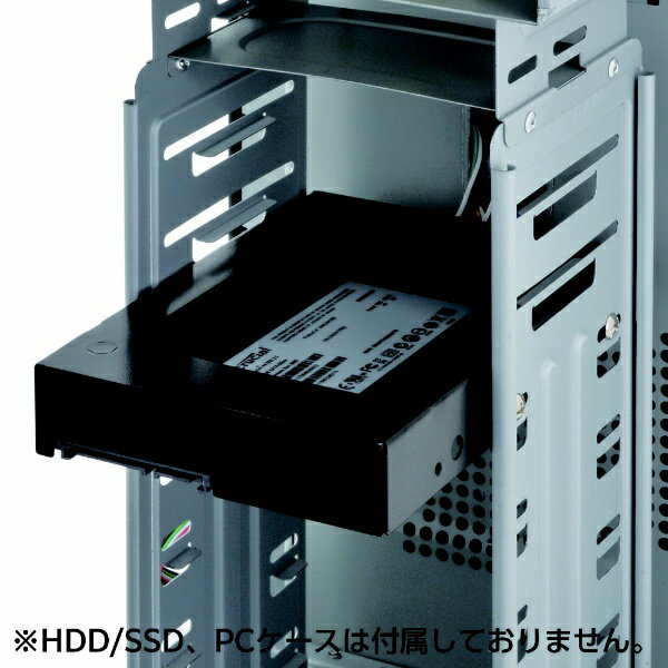 センチュリー｜Century Corporation SATA変換マウンタ 3.5インチベイ→HDD/SSD 2.5インチ 裸族のインナー V2 ブラック CRIN2535V2