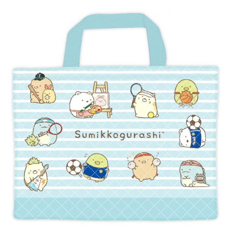 キルト レッスンバック ジュニアお稽古かばん 手提げトート キルトレッスンバック すみっコぐらし ミント サンエックス ケイカンパニー キルティングトートバッ…