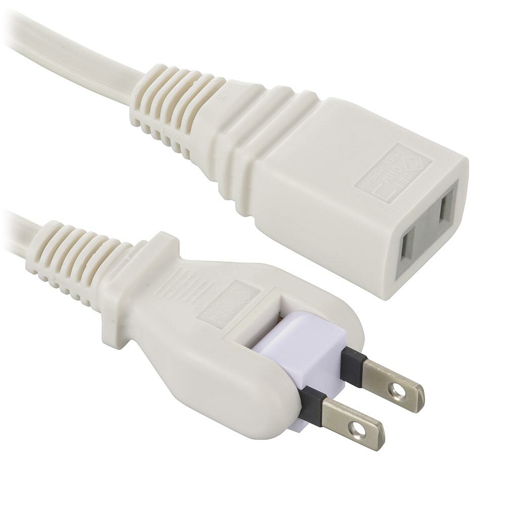 OHM 延長コード3m フリープラグ ホワイト HS-T13SP22