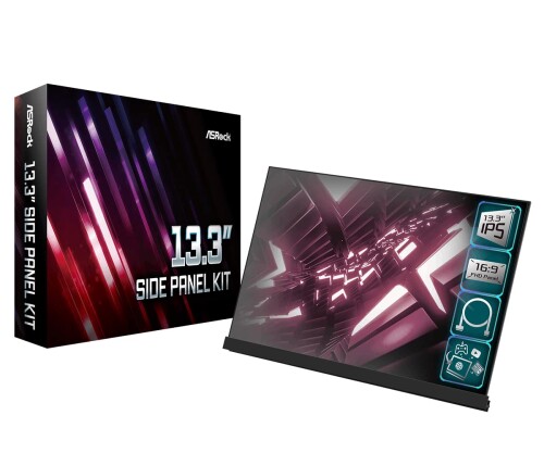 ASROCK｜アスロック PCケース内用 モニター 13.3インチ 13.3 SIDE PANEL KIT