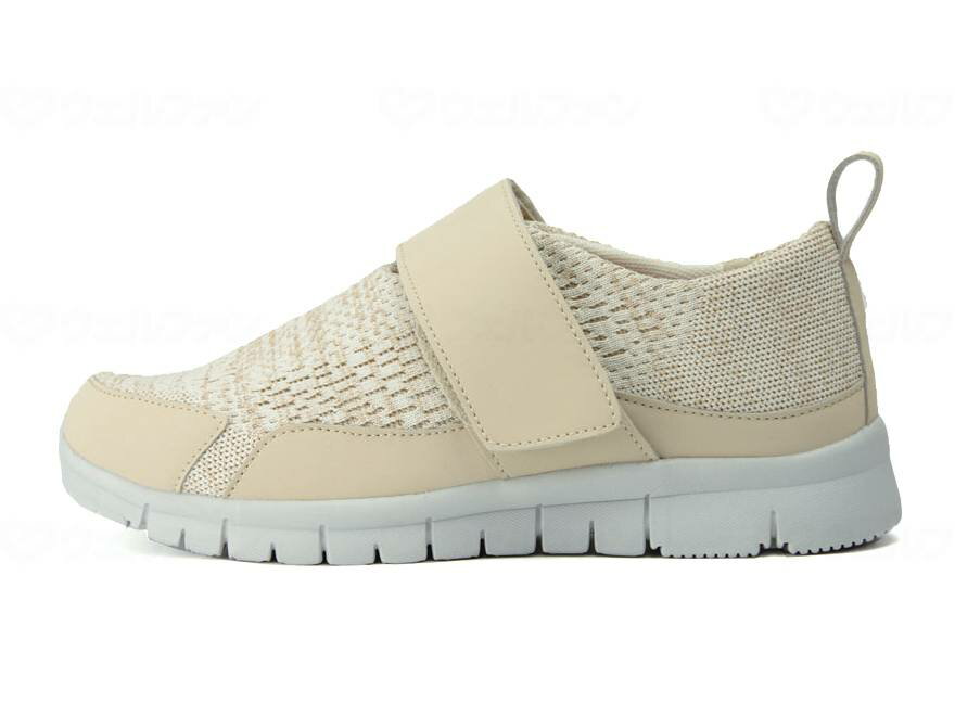 Mariannu マリアンヌ スニーカーブーツ ストレッチニットシューズ レディース ベージュ large