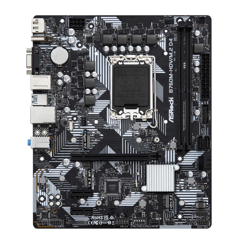 ASRock マザーボード B760M-HDV/M.2 D4
