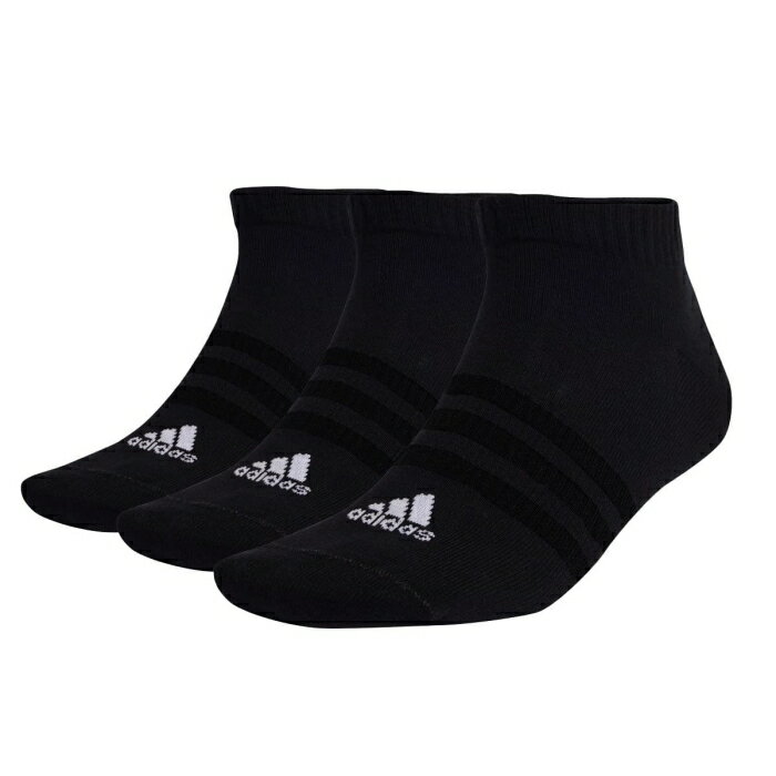 adidas スポーツウェア 薄手軽量ローカットソックス3足組 IC1336  22-24cm