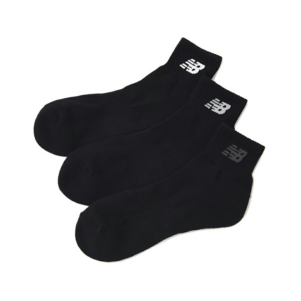 New Balance ニューバランス ミッドレングス3Pソックス M BK ブラック NBJ-LAS35705-BK
