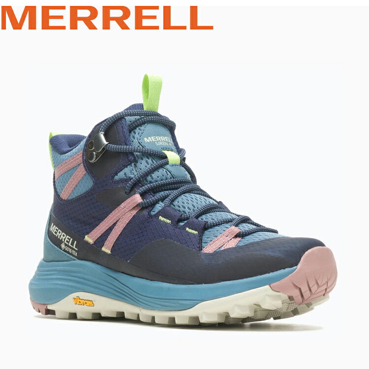 メレル（MERRELL）（レディース）ハイキングシューズ 登山靴 山登り SIREN 4 MID サイレン 4 ミッド ゴアテックス 037288 SEA 防水透湿