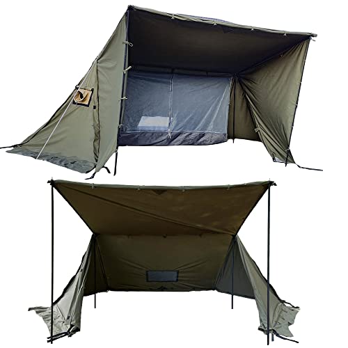 FUTUREFOX FOX-BASE パップテント 軍幕 スカート付き サイドウォール付き TC