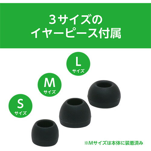 ミヨシ MCO 巻取り式 片耳イヤホン USBタイプ UHP-K01/BK