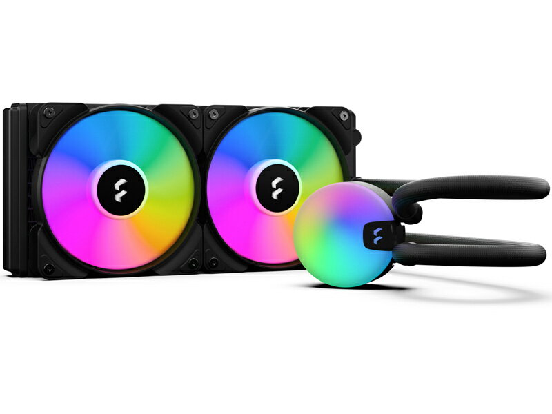 FRACTAL DESIGN｜フラクタルデザイン 水冷CPUクーラー 120mmファンx2 LGA2066/2011-3/2011/1700/1366/1200/1156/1155/1151/1150・AM5/AM4/AM3+/AM3/AM2+/AM2/FM2+/FM2/FM1 Lumen S24 v2 RGB FD-W-L1-S2412