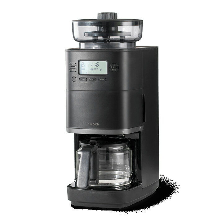楽天市場】シロカ siroca コーン式全自動コーヒーメーカー SC-C251(K