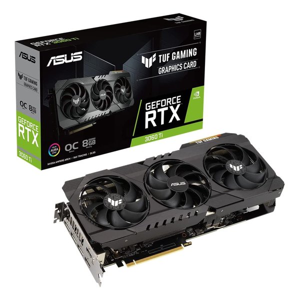 ASUS TUF-RTX3060TI-O8GD6X-GAMING グラフィックボード