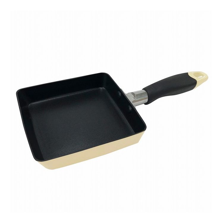 ベストコ 玉子焼き器 エッグパン 13×14cm クリームちびパン ミニ IH ガス火 オール熱源対応 NQ-0104 カリーノ