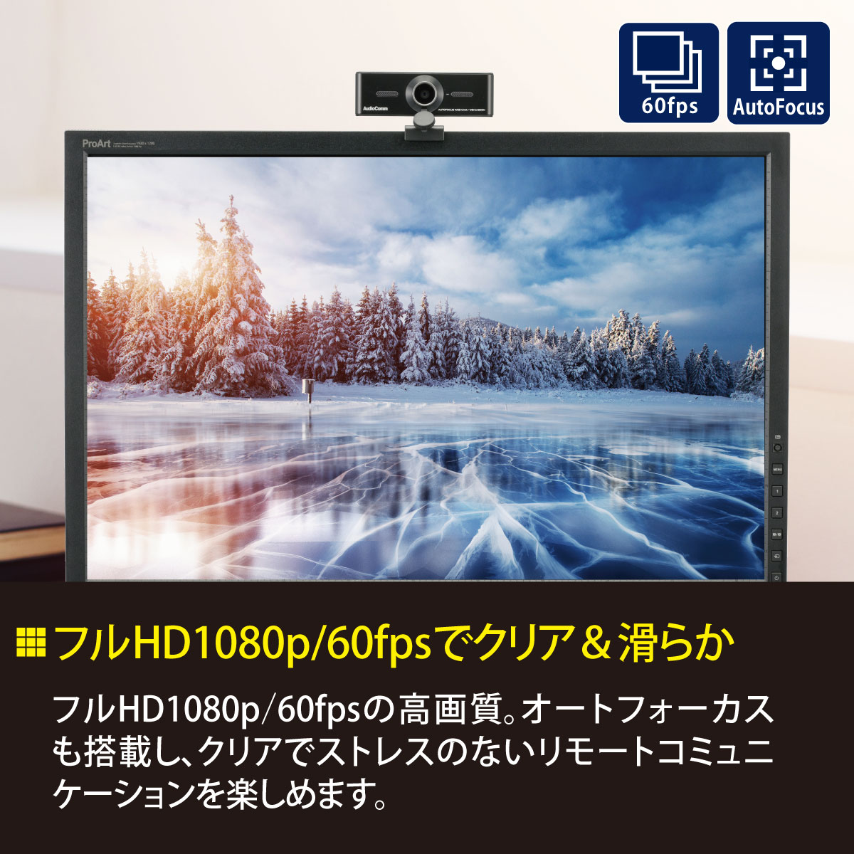 AudioComm WEBカメラ CA200(1個)