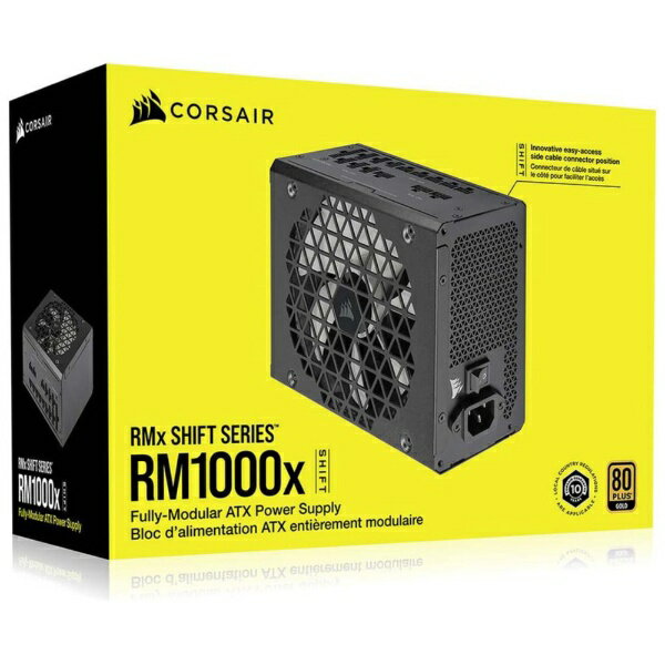 CORSAIR｜コルセア PC電源 RM1000x SHIFT ブラック CP-9020253-JP 1000W /ATX /80PLUS Gold